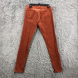 Cabi Jeans Womens Size 6 Burnt Orange Corduroy Skinny Jeans Style 146